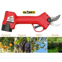 Forbice Elettrica 900W per Potatura con 2 Batterie 14,4V