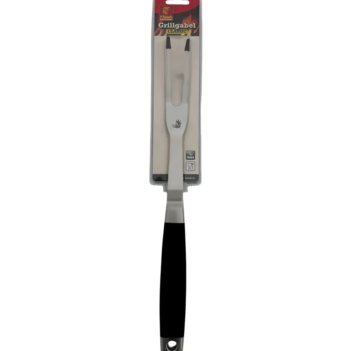 Forchettone Barbecue Acciaio Inox Manico Antiscivolo Utensile Griglia