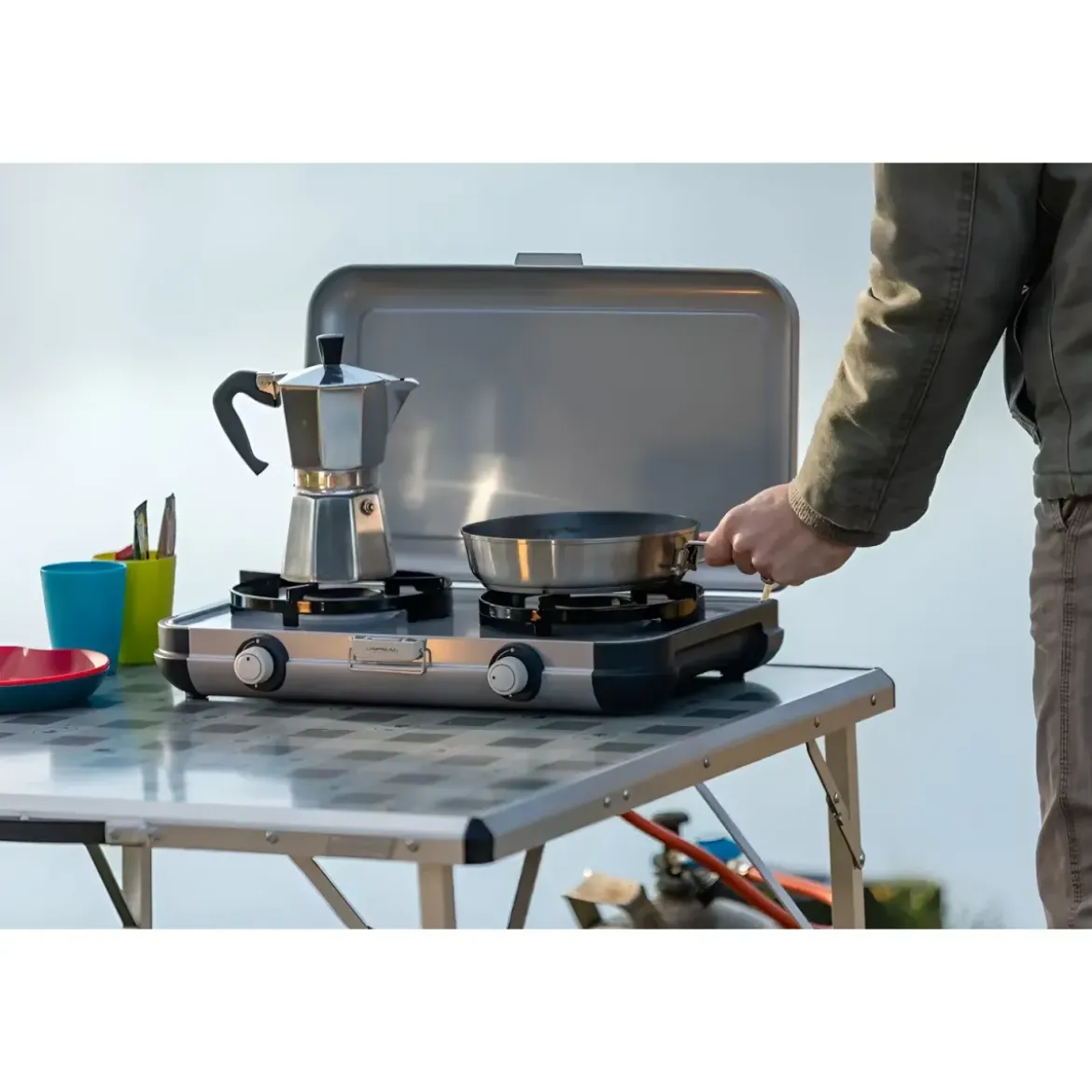 Fornello da Campeggio a 2 Fuochi Campingaz 2000W