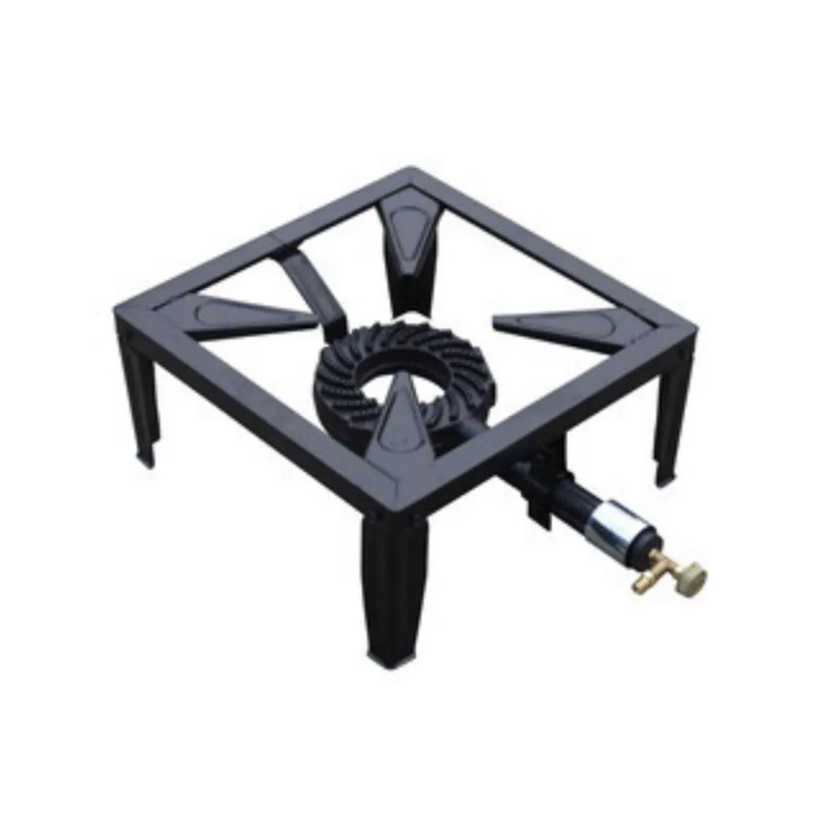 Fornellone a gas 40x40cm con bruciatore in Ghisa
