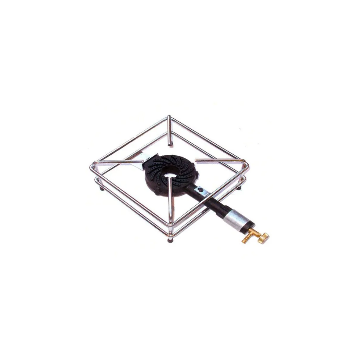 Fornellone Cromato a Gas 4 Piedi 30x30cm per Esterno
