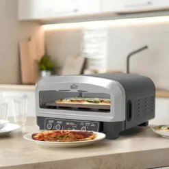 Forno Pizza Elettrico 2200W DCG 20L Pietra Refrattaria Digitale Timer