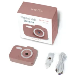 Fotocamera Digitale per Bambini Video HD 1080P Rosa Filtri Divertenti
