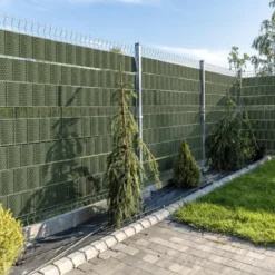 Frangivista in Rattan Artificiale Rotolo Verde 19x204 cm per Esterno