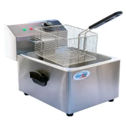Friggitrice Acciaio Inox Capacità 5,5L Professionale 2560 W Catering