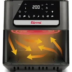 Friggitrice ad Aria Girmi 1700W 6,5L Griglia Regolabile Nero Digitale
