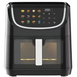 Friggitrice ad Aria 8L 1800W Digitale Nero Timer 60 min Antiaderente