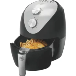 Friggitrice ad Aria 2,5L 1500W Nero Termostato Regolabile Antiaderente