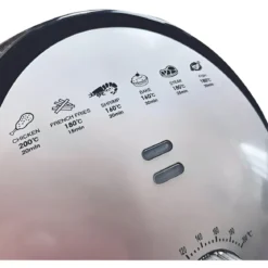 Friggitrice ad Aria 2,5L 1500W Nero Termostato Regolabile Antiaderente