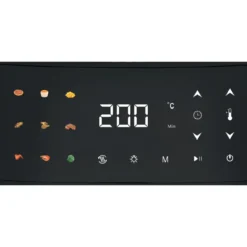 Friggitrice ad Aria 1800W 8L DCG Nero Display Touch Antiaderente