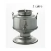 Fusto per Olio in Acciaio Inox Contenitore 5 litri Rubinetto Bidone Bocca Larga