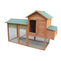 Gabbia Pollaio Casetta in Legno 5 - 8 Galline Voliera per Polli Volatili Faraone