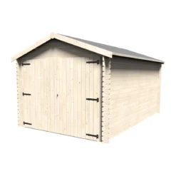 Garage Box Auto 298x478x256 Casetta Legno Abete 28mm Giardino Parcheggio Moto