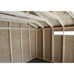 Garage in Legno 354x486 cm Box Auto Moto 17 m2 Grigio Scuro a Pannelli