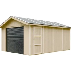 Garage in Legno 354x486 cm Box Auto Moto 17 m2 Pannelli LP SmartSide