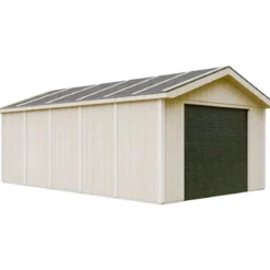 Garage in Legno 3x6 Grigio Box Auto Attrezzi Esterno 21 m2 a Pannelli