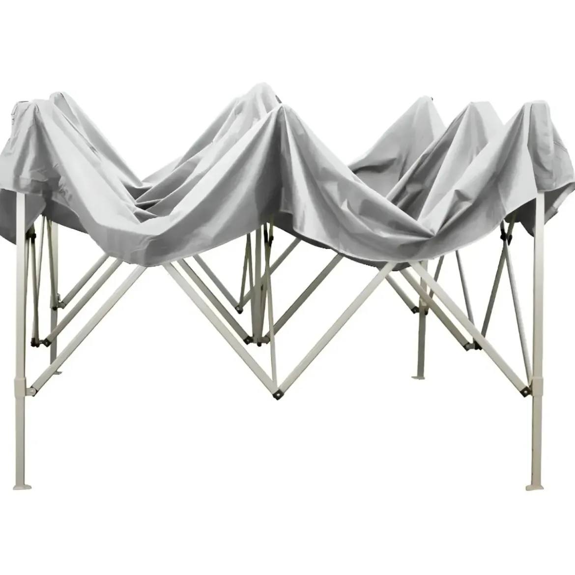 Gazebo da Giardino 3x2 a Fisarmonica Impermeabile Bianco con Sacca