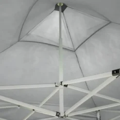 Gazebo da Giardino 3x3 a Fisarmonica Impermeabile Bianco con Sacca