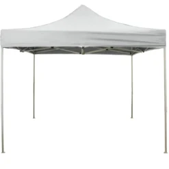 Gazebo da Giardino 2x2 a Fisarmonica Impermeabile Bianco con Sacca