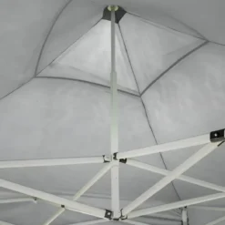 Gazebo da Giardino 2x2 a Fisarmonica Impermeabile Bianco con Sacca