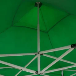 Gazebo da Giardino 3x3 a Fisarmonica Impermeabile Verde con Sacca