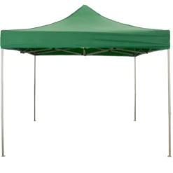 Gazebo da Giardino 3x3 a Fisarmonica Impermeabile Verde con Sacca