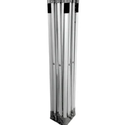 Gazebo da Giardino 3x3 Fisarmonica Altezza Regolabile Bianco Sacca
