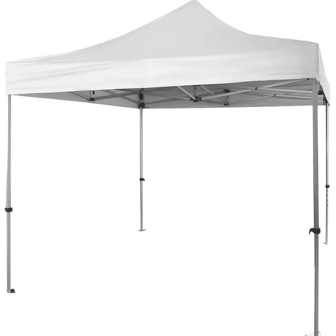 Gazebo da Giardino 3x3 Fisarmonica Altezza Regolabile Bianco Sacca