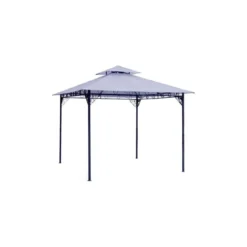Gazebo Ferro 3x3 Esterno in Ferro Ombreggiante Antivento Bianco Pergola Terrazzo