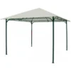Gazebo in Acciaio 3x4 Telo per Copertura Ecru per Esterno da Giardino