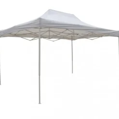 Gazebo per Giardino Eventi 290x440 cm Rettangolare Pieghevole Bianco