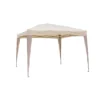 Gazebo 3x3 Beige a Fisarmonica Giardino Richiudibile Portatile Pieghevole Sacca