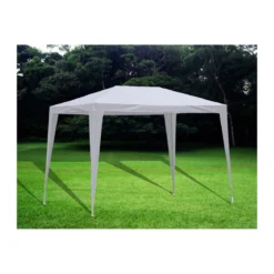 Gazebo 2x3 Bianco PVC Acciaio da Esterno Giardino Mercato Impermeabile Terrazzo