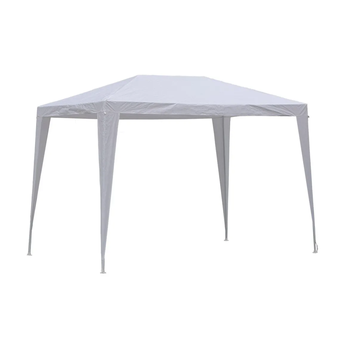 Gazebo 2x3 Bianco PVC Acciaio da Esterno Giardino Mercato Impermeabile Terrazzo