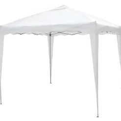 Gazebo 3x2 mt Pieghevole Bianco da Giardino Richiudibile con Borsa