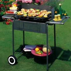 Giardino Barbecue Carbonella Legna Carbone Carrello Griglia Grigliata Terrazzo