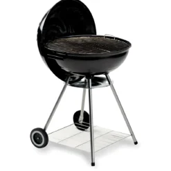 Giardino Barbecue Tondo 56cm Carbone Legna Carbonella Carrello Griglia Grigliata