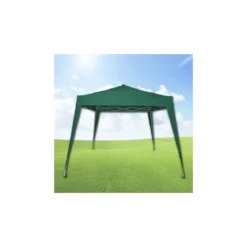 Giardino Gazebo Verde Richiudibile Fisarmonica 3x3 Pop Up Ombra Pieghevole Sacca