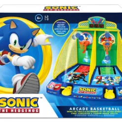 Gioco Arcade da Tavolo per Bambini Sonic Basket Elettronico Luci Suoni