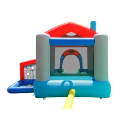 Gioco Castello Gonfiabile per Bambini Con Scivolo e Palline