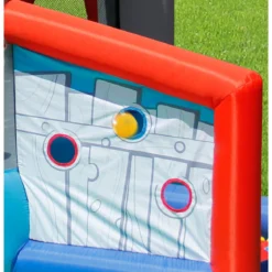 Gioco Castello Gonfiabile per Bambini Con Scivolo e Palline