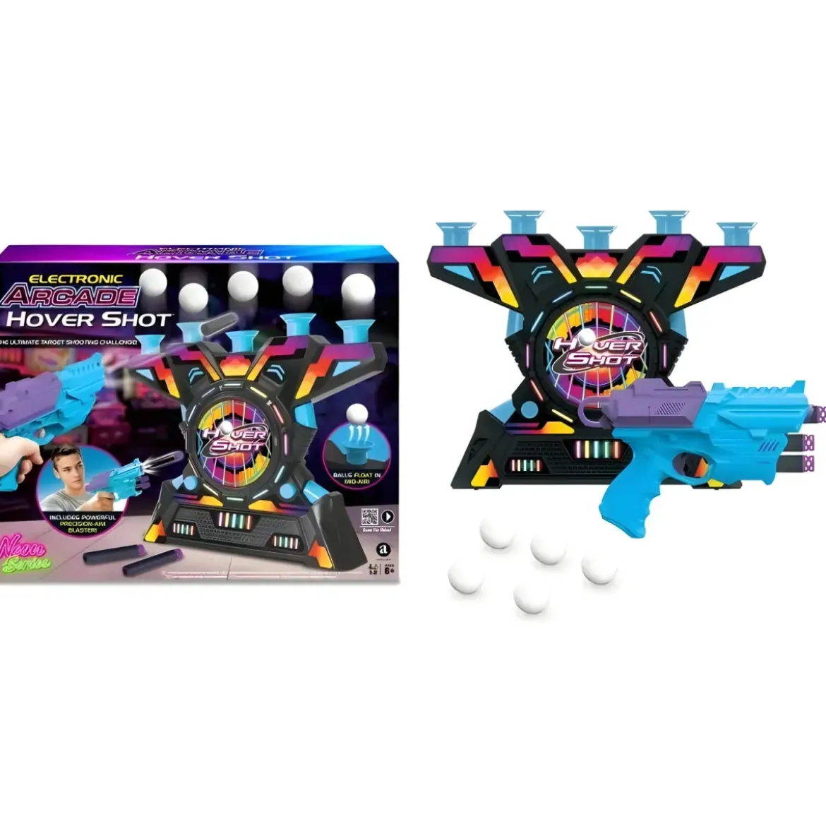 Gioco da Tavolo Tiro al Bersaglio Palline Galleggianti Luci e Suoni