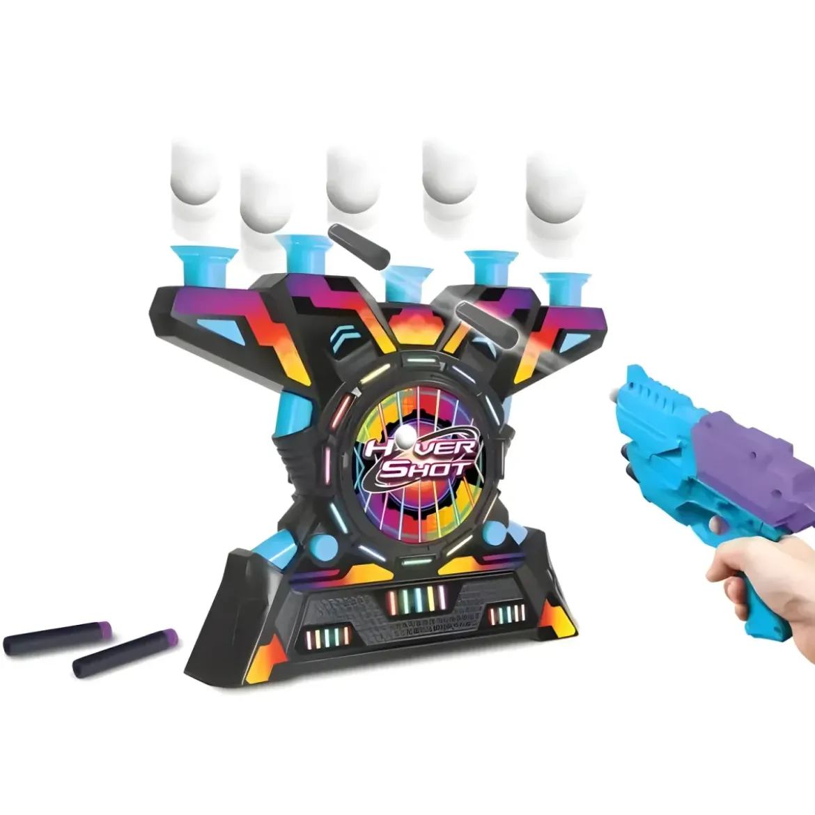 Gioco da Tavolo Tiro al Bersaglio Palline Galleggianti Luci e Suoni
