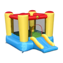 Gioco Gonfiabile per Bambini Salterello con Scivolo Castello Gonfiatore Aria