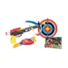 Gioco Set Balestra Bambini 3 Frecce Ventosa + Portafrecce + Bersaglio Punti 24cm