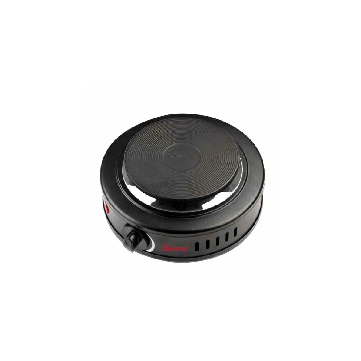 Girmi Fornello Elettrico con 1 piastra in Ghisa 500w Nero