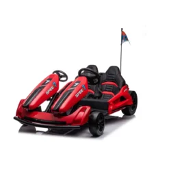 Go Kart Auto Elettrica Rosso Ruote Macchina per Bambino a Batteria 24 V