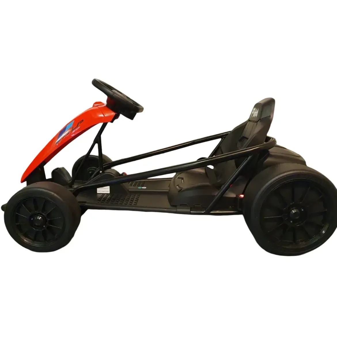Go Kart Elettrico Rosso da 24V Macchina Drift Cavalcabile per Bambini