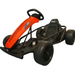 Go Kart Elettrico Rosso da 24V Macchina Drift Cavalcabile per Bambini