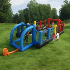 Gonfiabile Campo Multisport 335x800x180 cm Calcio Volley Basket Bambini